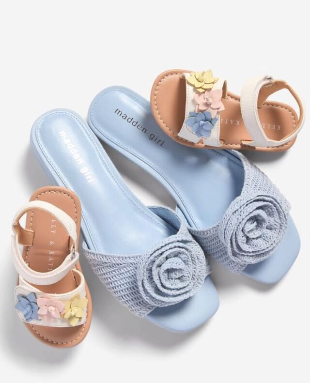 Twinning is winning this Mother’s Day! Give her the gift of matching mini-me moments. Shop @the.shoe.co today! ✨️🩵⁠
.⁠
.⁠
.⁠
#shopcapilanomall #northvancouver #mothersday #matching #shoeco